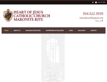 Tablet Screenshot of heartofjesus.org